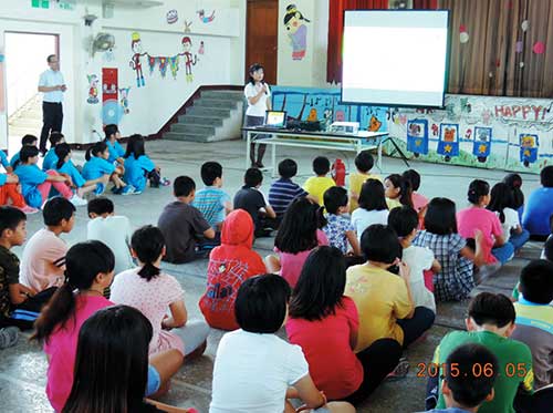 走入校園金融知識宣導活動,104/5/11至新竹縣雙溪國小,活動照片,點擊另開大圖