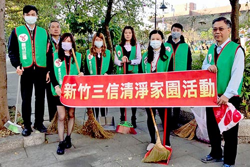 106/2/17東南分社至「竹頂圍公園」進行環境清掃